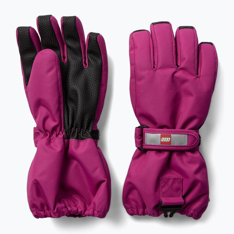 Dětské lyžařské rukavice LEGO Lwatlin 700 fuchsia
