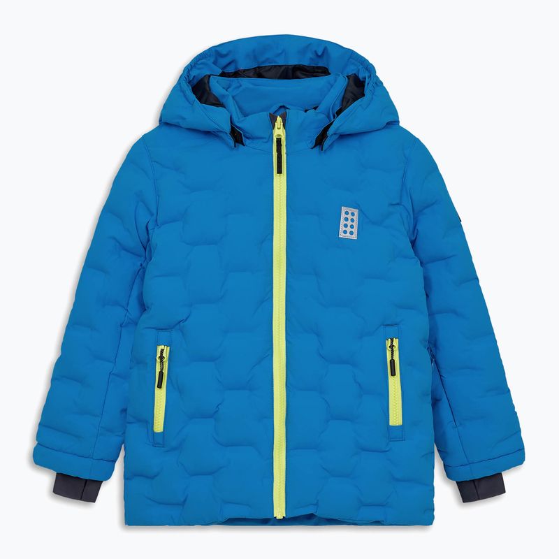 Dětská lyžařská bunda LEGO Lwjipe 706 blue/lime