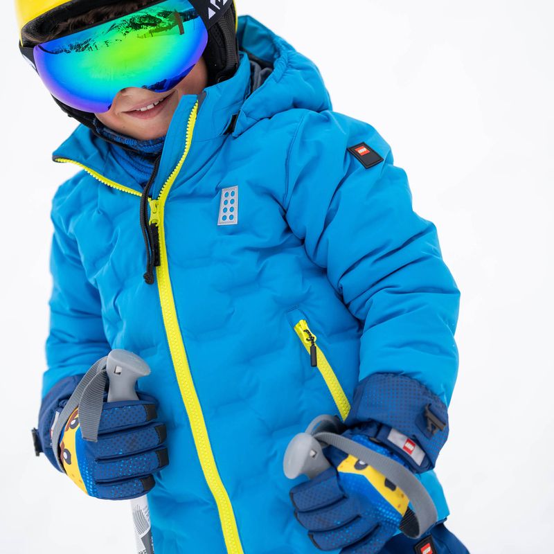 Dětská lyžařská bunda LEGO Lwjipe 706 blue/lime 6