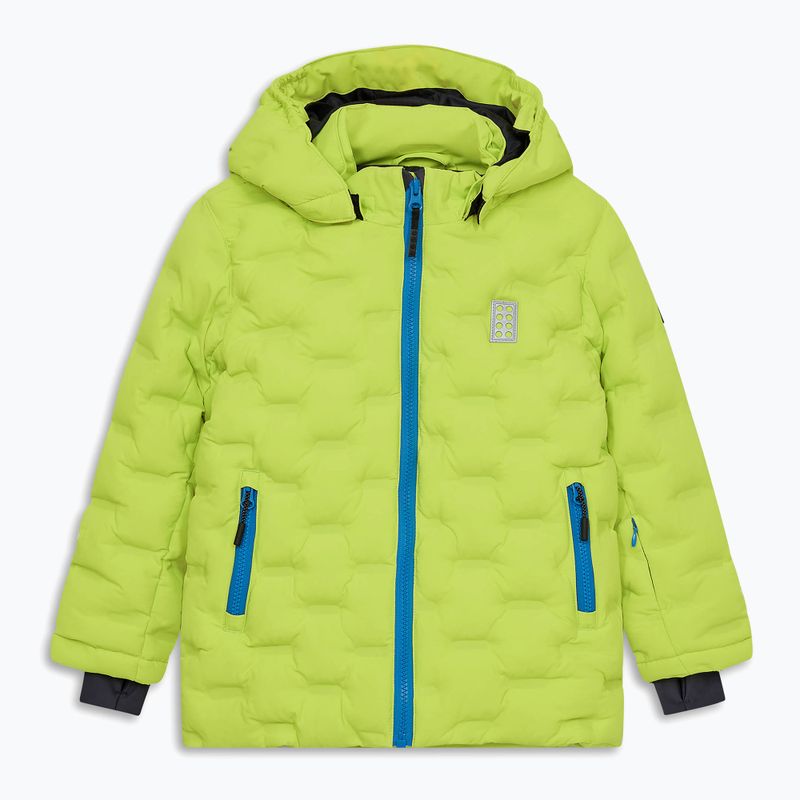 Dětská lyžařská bunda LEGO Lwjipe 706 lime green/blue