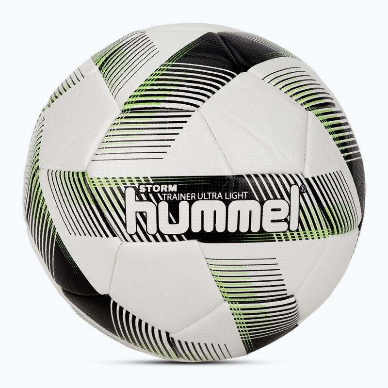 Hummel Storm Trainer Ultra Lights FB fotbalový míč bílá/černá/zelená velikost 3