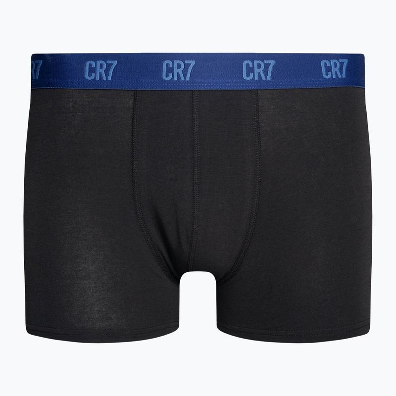 Pánské boxerky CR7 Basic Trunk 3 páry black/blue 2