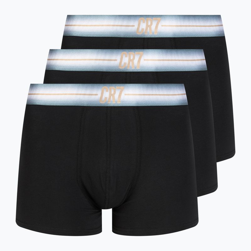 Pánské boxerky  CR7 Basic Trunk 3 pary black/navy blue