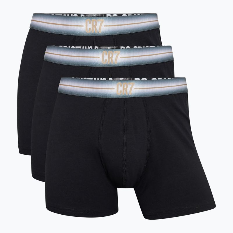 Pánské boxerky  CR7 Basic Trunk 3 pary black/navy blue 5