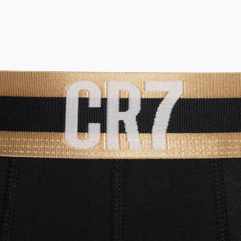 Pánské boxerky CR7 Basic Trunk 3 páry black/gold 4