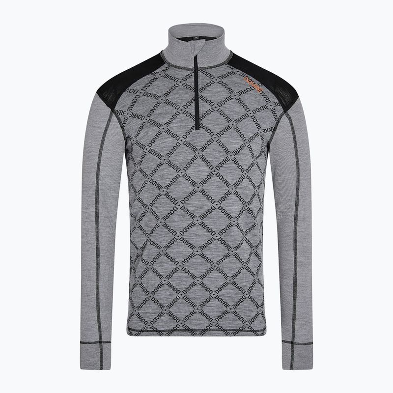 Pánská termo mikina Dovre Half Zip Jacquard grey 5
