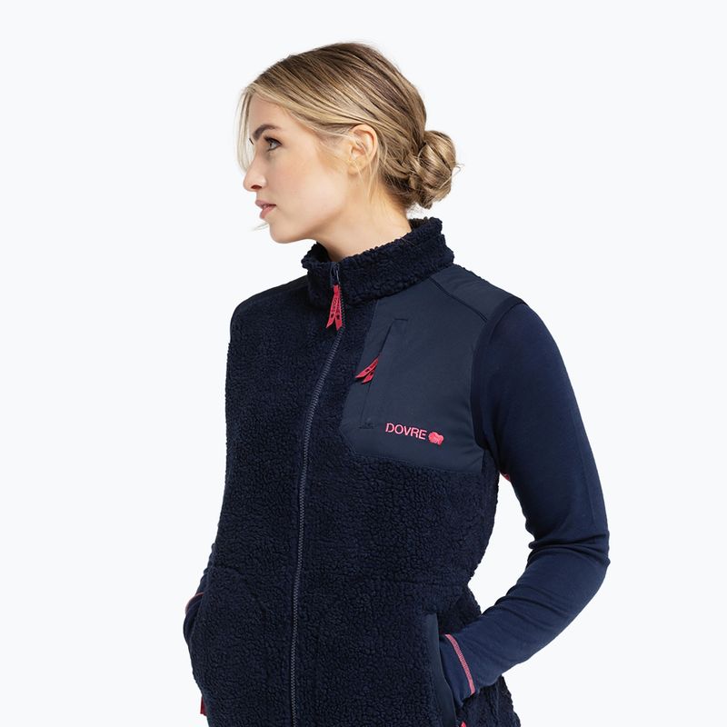 Dámská vesta Dovre Teddy Fleece navy 2