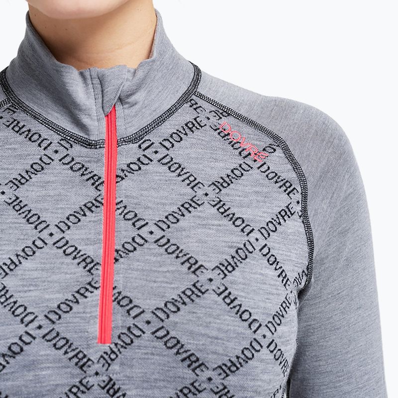 Dámská termo mikina Dovre Half Zip Jacquard grey 3