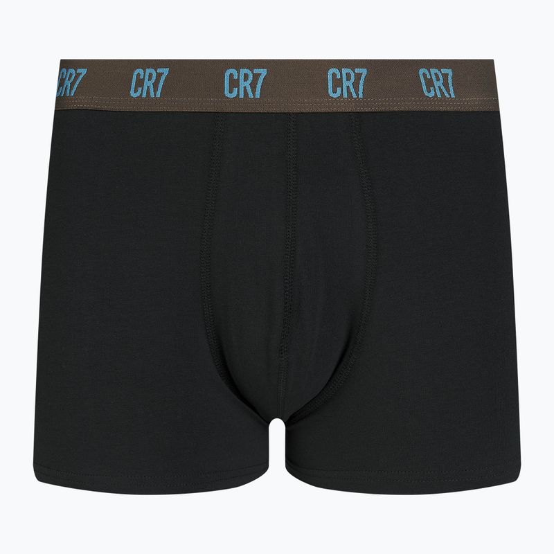 Pánské boxerky  CR7 Basic Trunk 3 pary black/brown 5