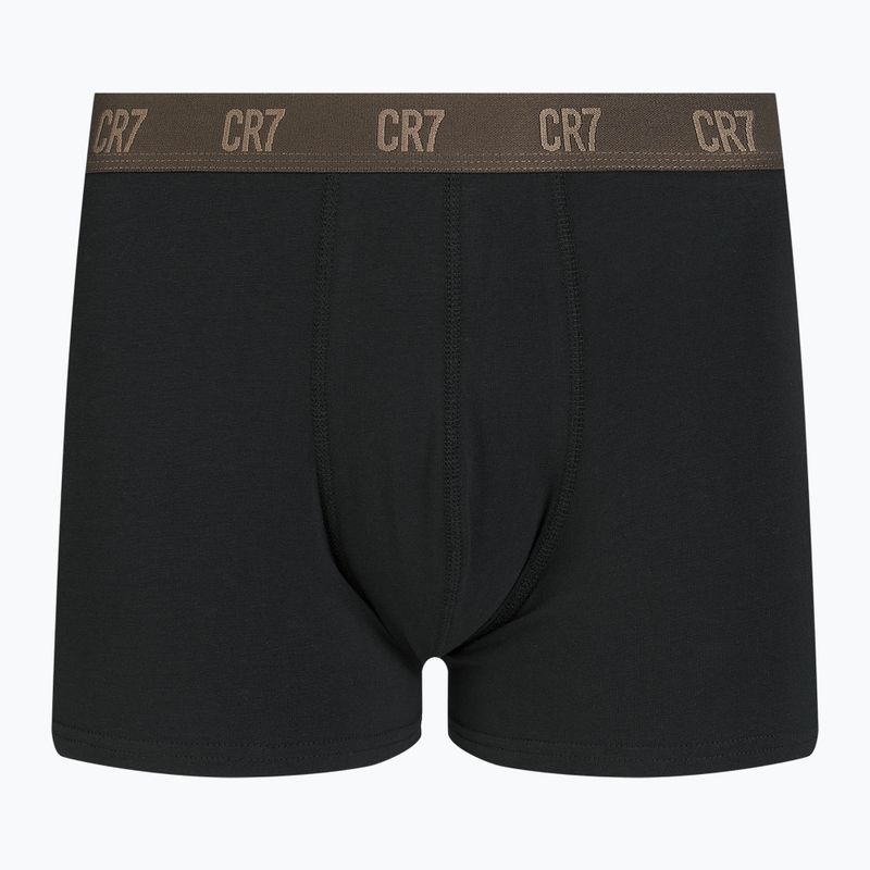 Pánské boxerky  CR7 Basic Trunk 3 pary black/brown 8