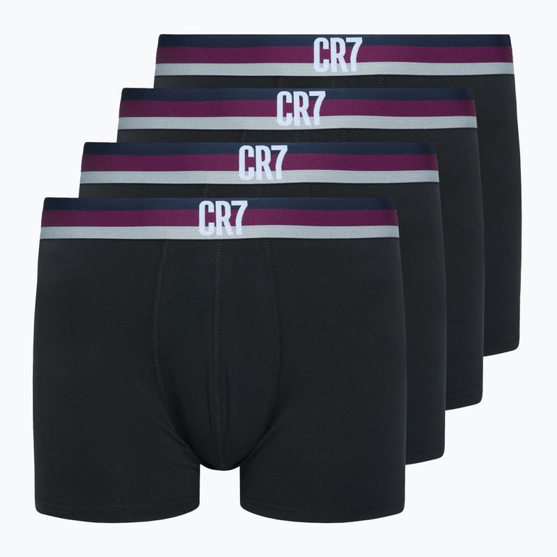 Pánské boxerky CR7 Basic Trunk 4 pary black