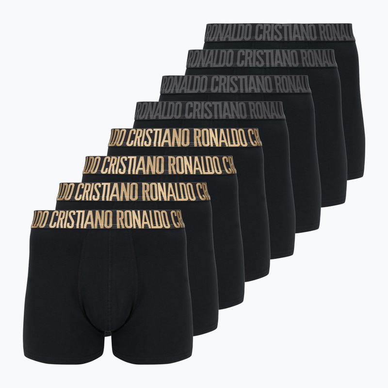 Pánské boxerky CR7 Basic Trunk 8 párů black