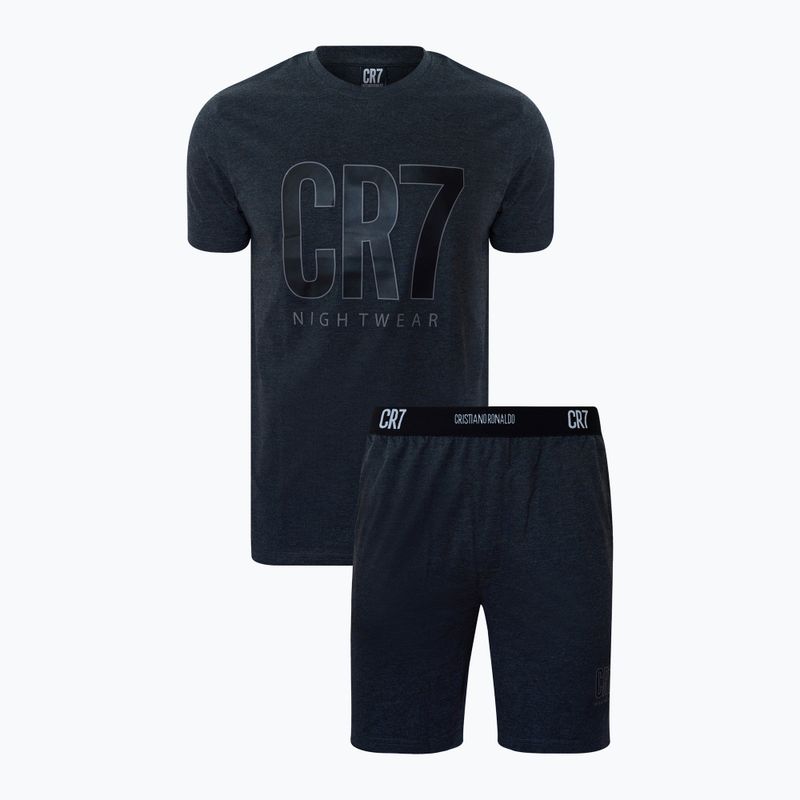 Pánské pyžamo CR7 Pyjama Short dark grey melange