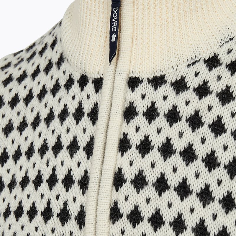 Pánský svetr Dovre Knitted Half Zip Pullover beige 3