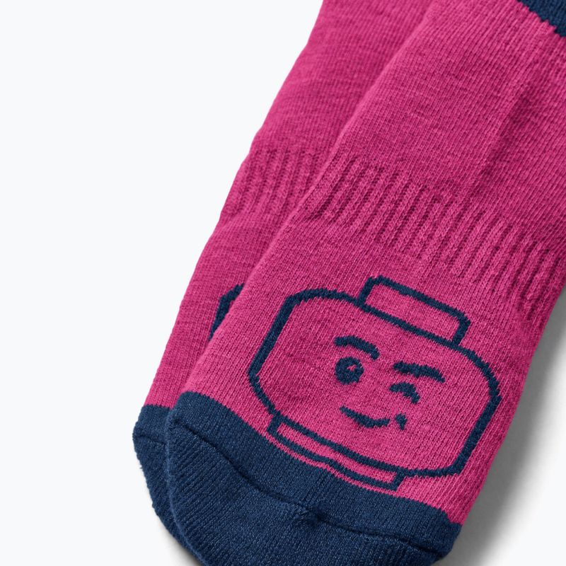 Dětské lyžařské ponožky LEGO Lwazun 700 fuchsia 3