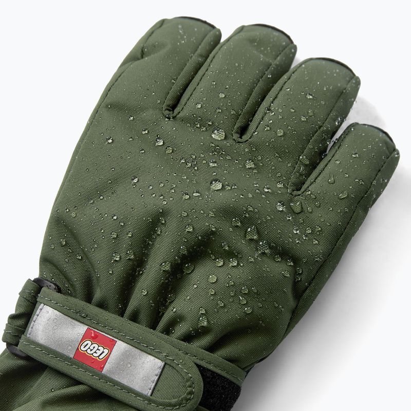 Dětské lyžařské rukavice LEGO Lwatlin 700 dark green 3