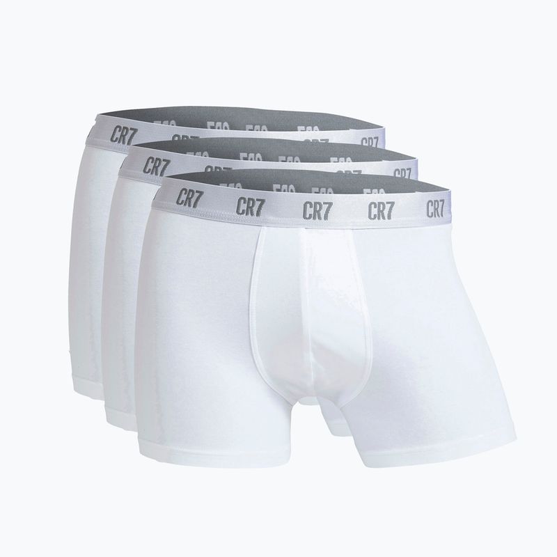 Pánské boxerky CR7 Basic Trunk 3 páry white