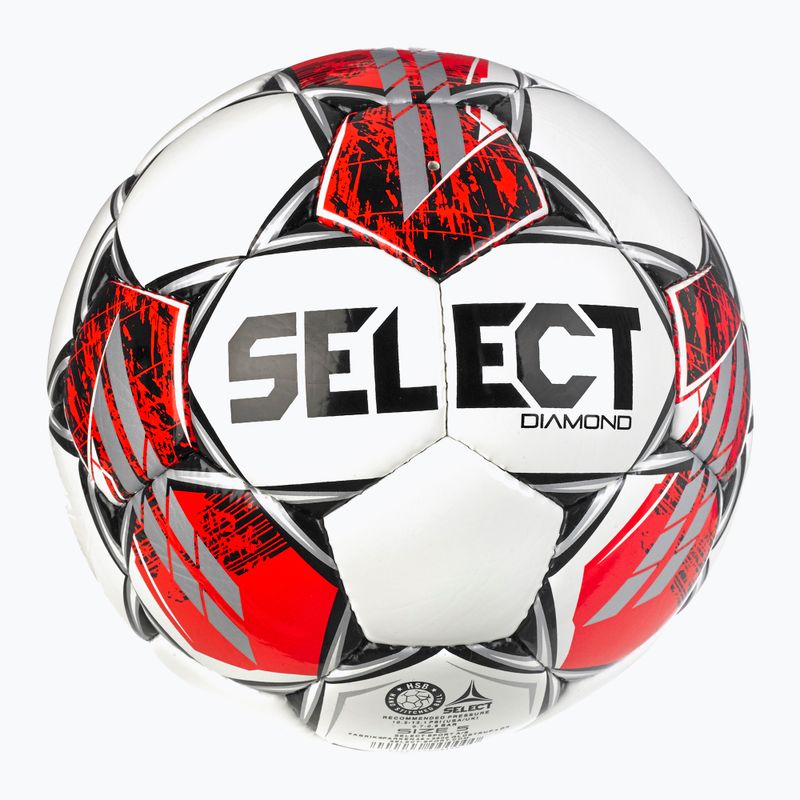 SELECT Diamond v23 white/red velikost 4 fotbalové míče