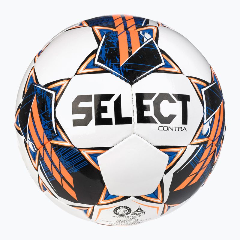 SELECT Contra FIFA Basic v23 bílá / oranžová fotbalová velikost 4