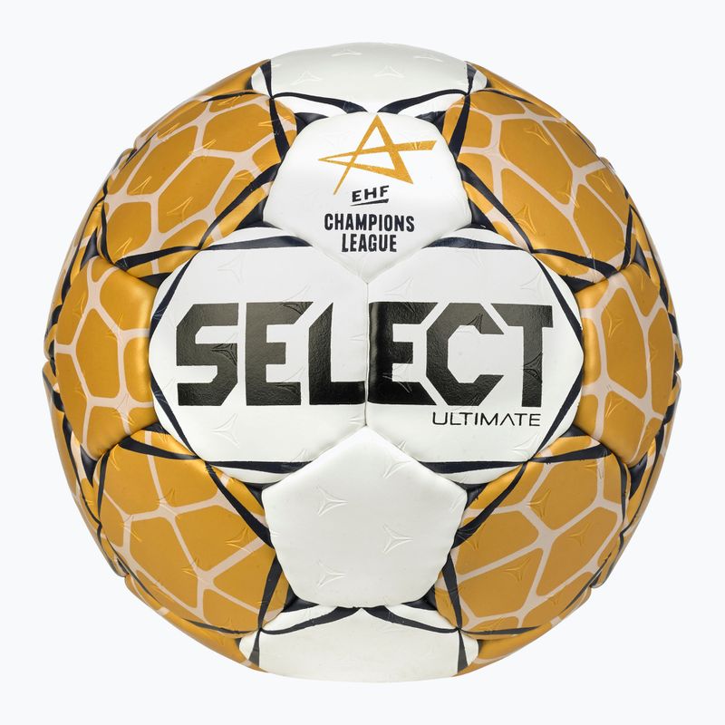 SELECT Ultimate LM v23 EHF Official bílá/zlatá házená velikost 3