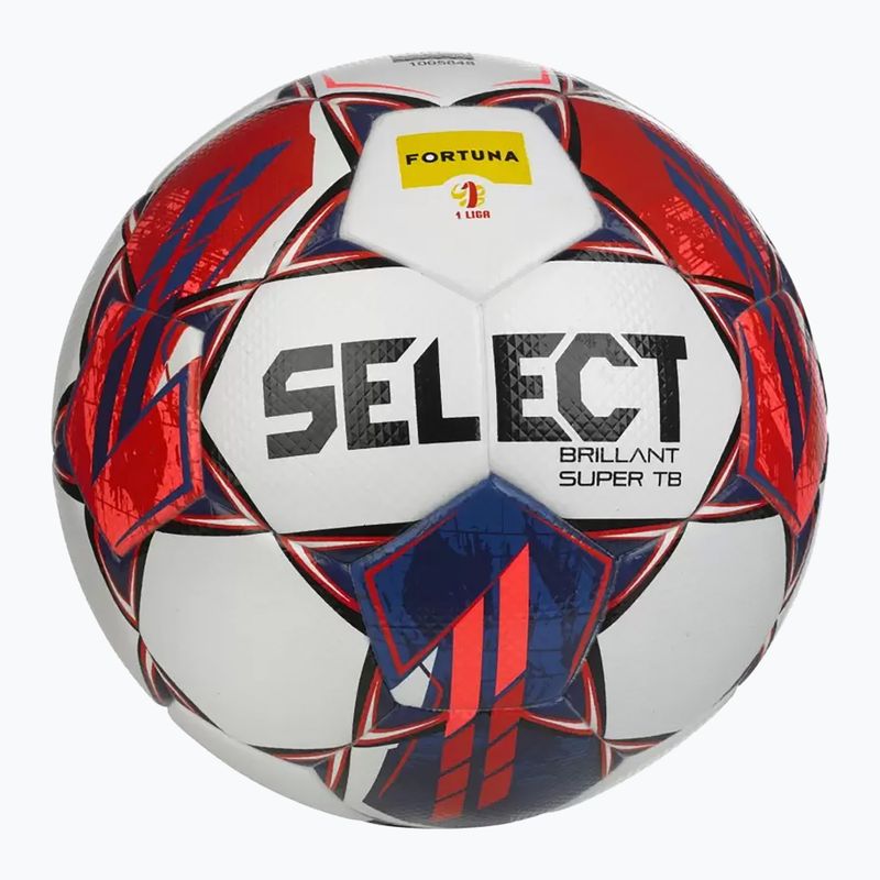 SELECT Brillant Super TB Fortuna 1 League football v23 white/red vel. 5