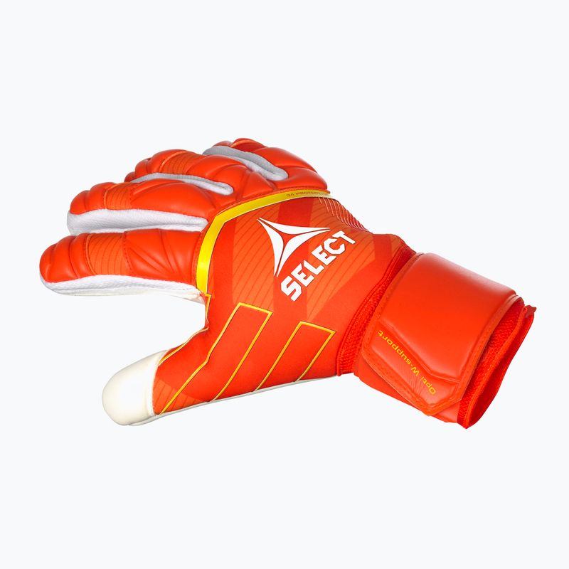 SELECT 34 Protection v24 oranžovo-bílé dětské brankářské rukavice 4