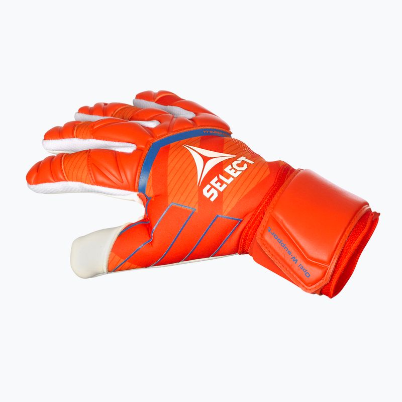 SELECT 77 Super Grip v24 oranžovo-bílé brankářské rukavice 4