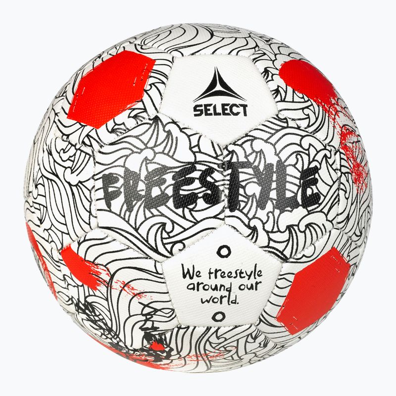 SELECT Freestyle v24 white/red fotbalový míč velikost 4.5