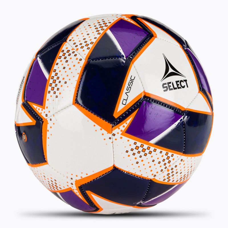 SELECT Classic v24 white/purple velikost 5 fotbalové míče 2