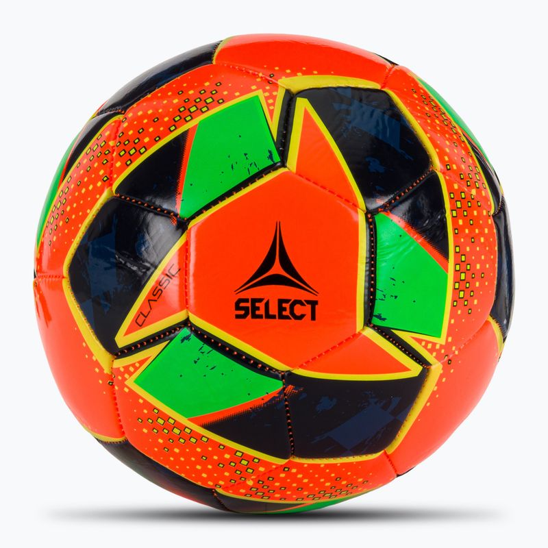 SELECT Classic v24 oranžová/zelená fotbalová velikost 4