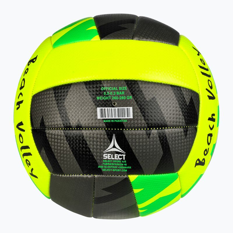 SELECT Beach Volleyball v24 yellow/black velikost 5 2