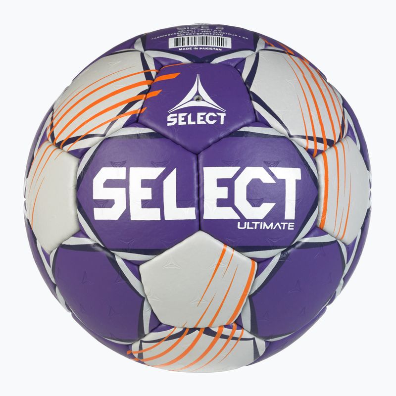 Házenkářský míč SELECT Ultimate v24 Official EHF grey/purple velikost 2 2