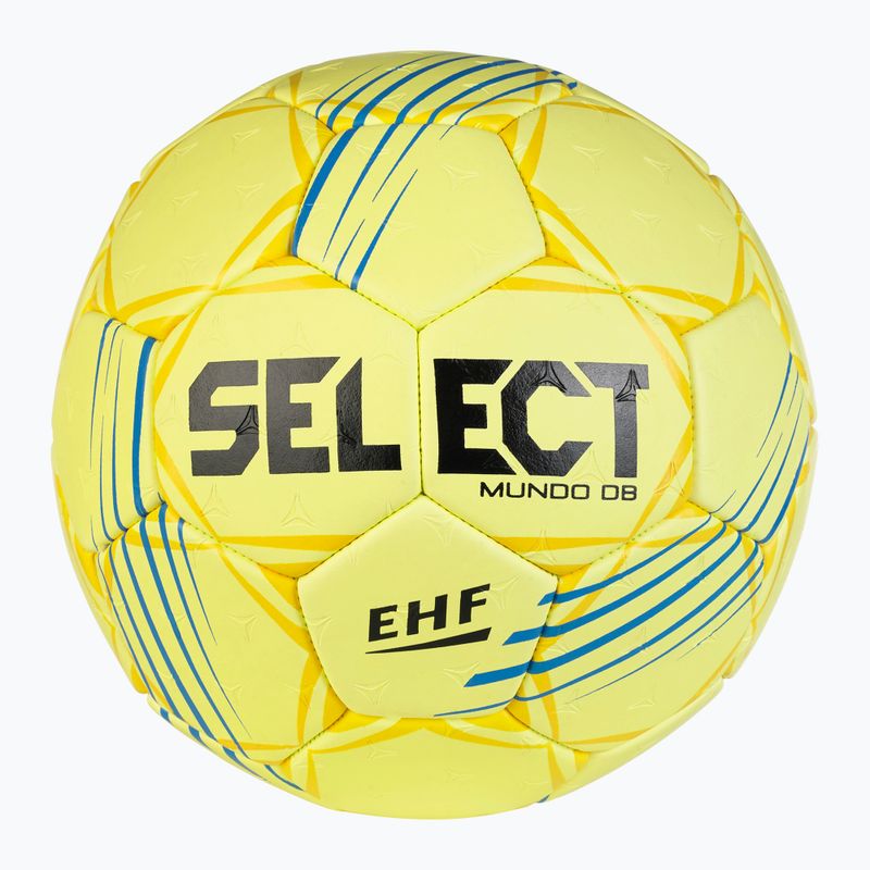 Dětský míč na házenou SELECT Mundo DB EHF v24 yellow velikost 1 2