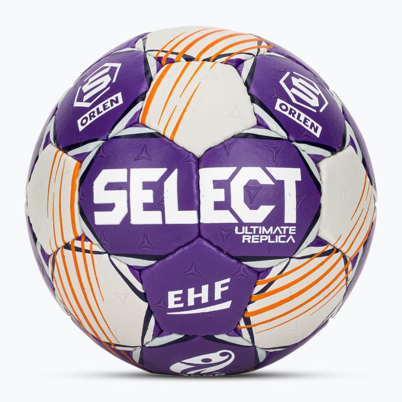 Házenkářský míč SELECT Ultimate Replica Orlen Superliga v24 EHF grey/purple velikost 0
