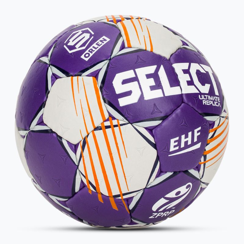 Házenkářský míč SELECT Ultimate Replica Orlen Superliga v24 EHF grey/purple velikost 0 2