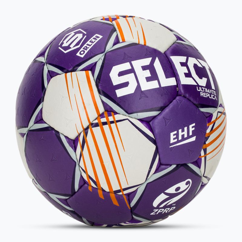 Házenkářský míč SELECT Ultimate Replica Orlen Superliga v24 EHF grey/purple velikost 3 2