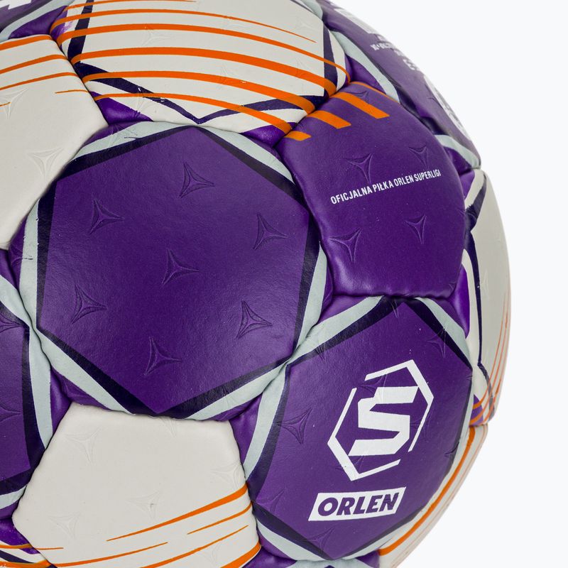 Házenkářský míč SELECT Ultimate Replica Orlen Superliga v24 EHF grey/purple velikost 3 4