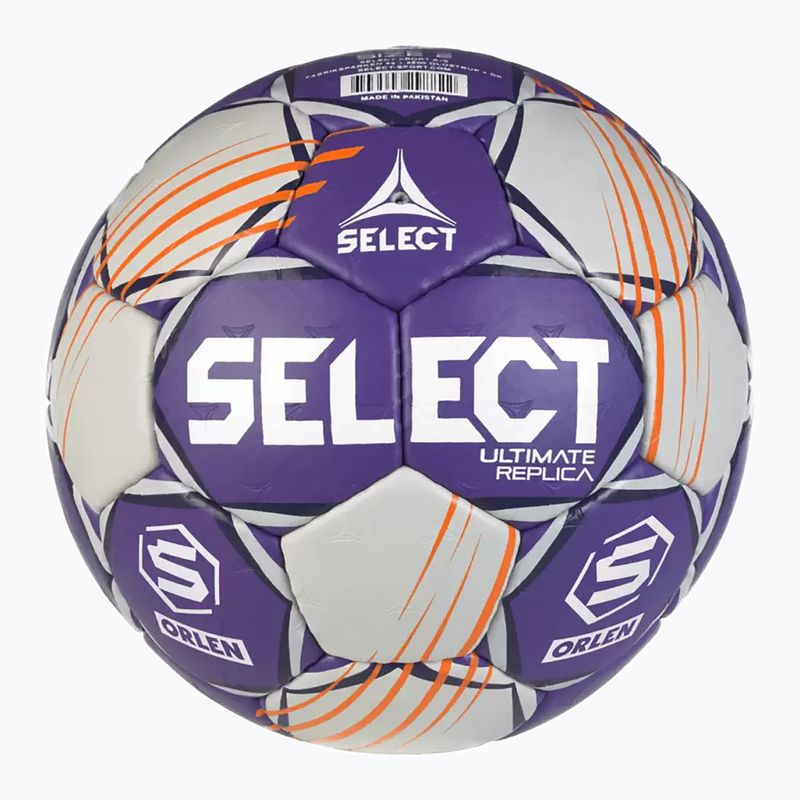 Házenkářský míč SELECT Ultimate Replica Orlen Superliga v24 EHF grey/purple velikost 3 2