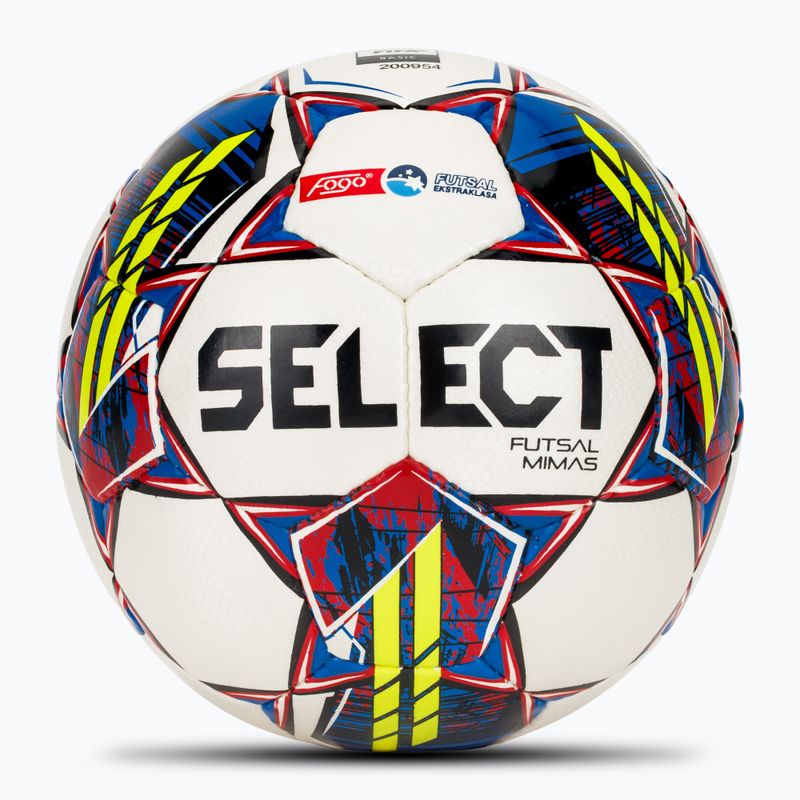 Fotbalový míč SELECT Futsal Mimas Fogo Ekstraklasa FIFA white/yellow velikost 4
