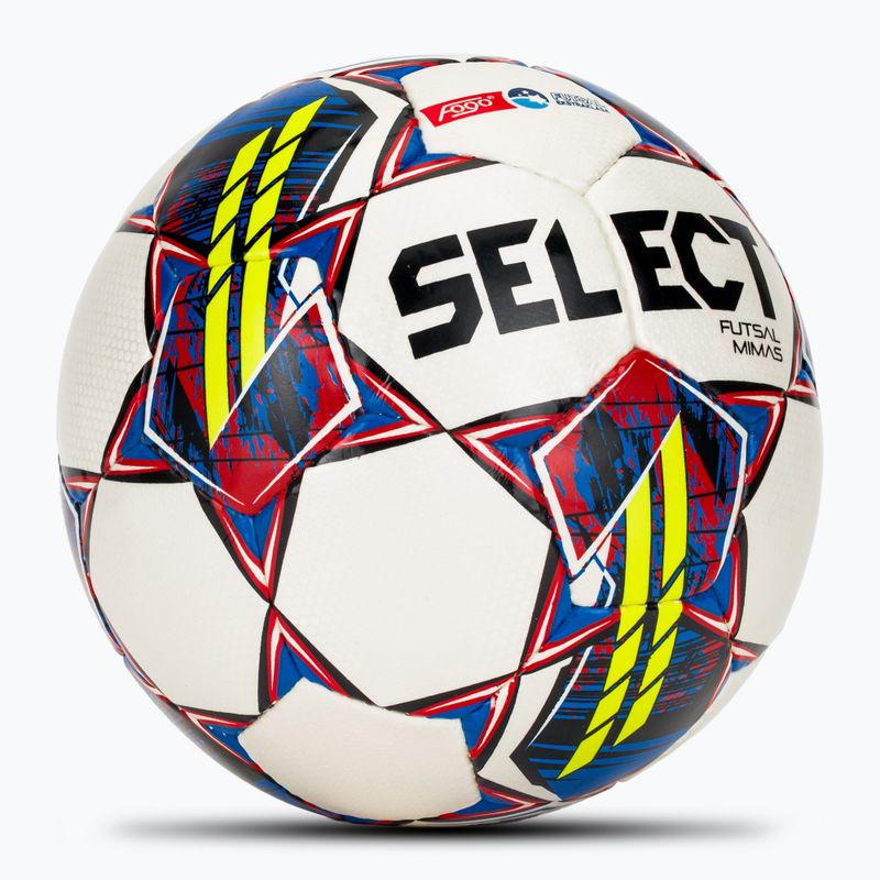 Fotbalový míč SELECT Futsal Mimas Fogo Ekstraklasa FIFA white/yellow velikost 4 2