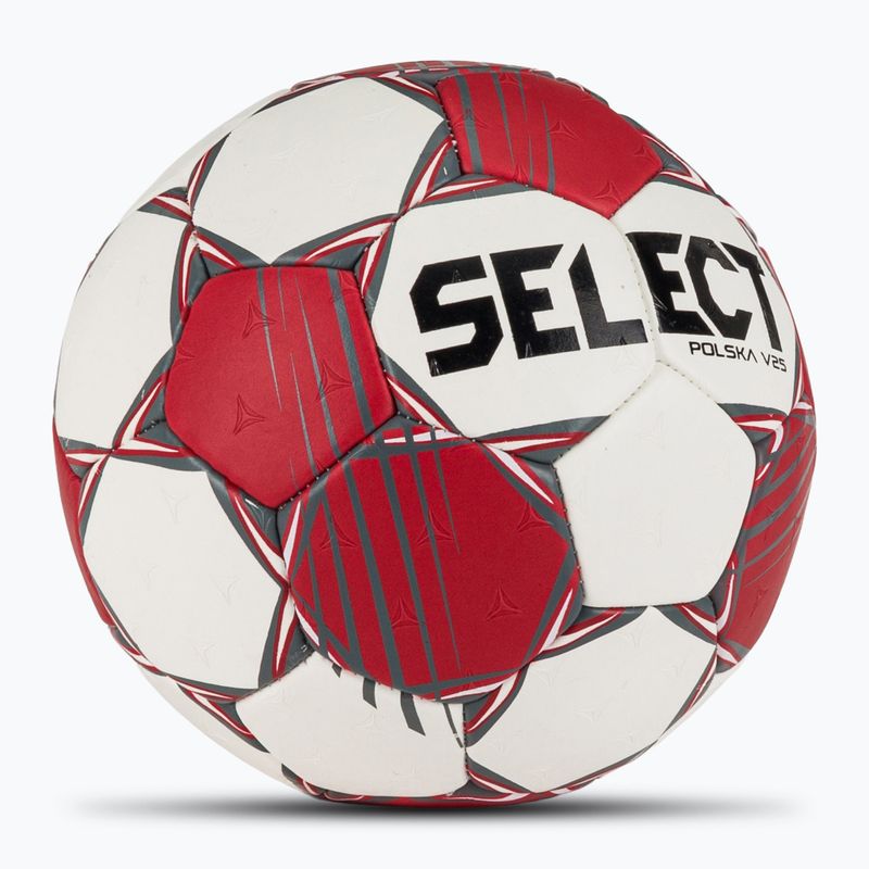 Házenkářský míč SELECT Polska v25 red/white 2