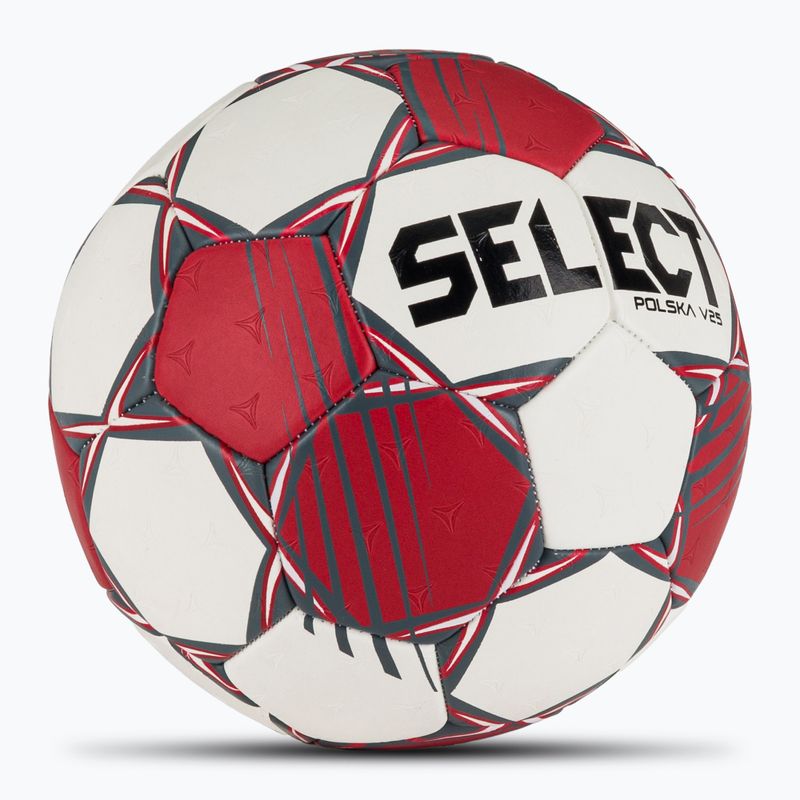 Házenkářský míč SELECT Polska v25 red/white 2
