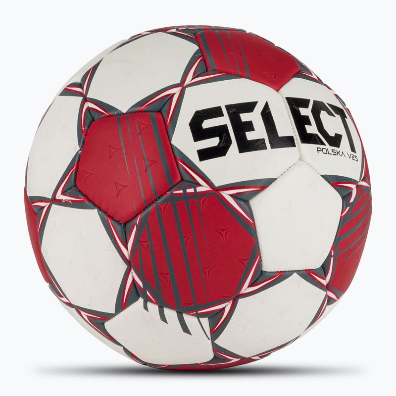 Házenkářský míč SELECT Polska v25 red/white 2
