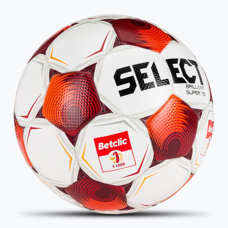 Fotbalový míč SELECT Brillant Super FIFA Betclic 1 v25 white/red velikost 5 2