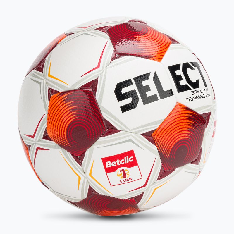 Fotbalový míč SELECT Brillant Training Betclic v25 white/red velikost 4 2