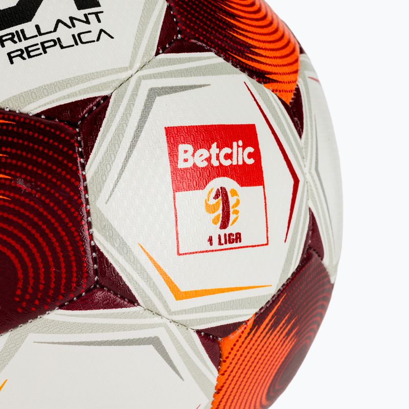 Fotbalový míč SELECT Brillant Replica Betclic v25 white/red velikost 4 2