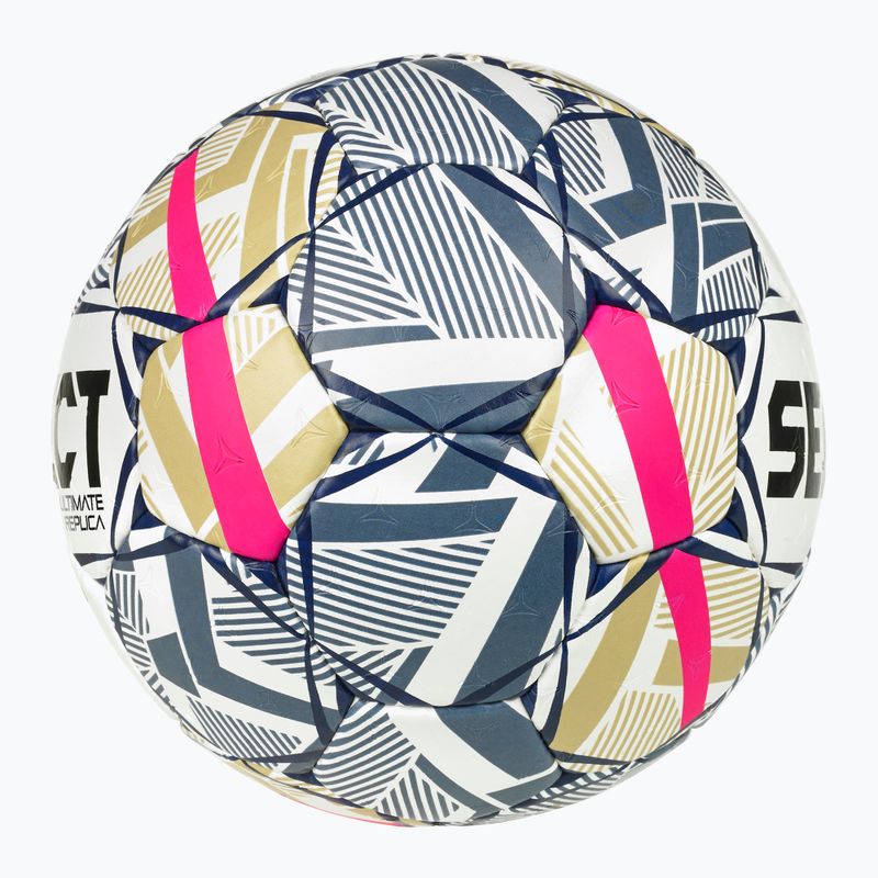 Míč na házenou SELECT Ultimate EHF Champios League LM V26 Replica rozmiar 2 white/red 3