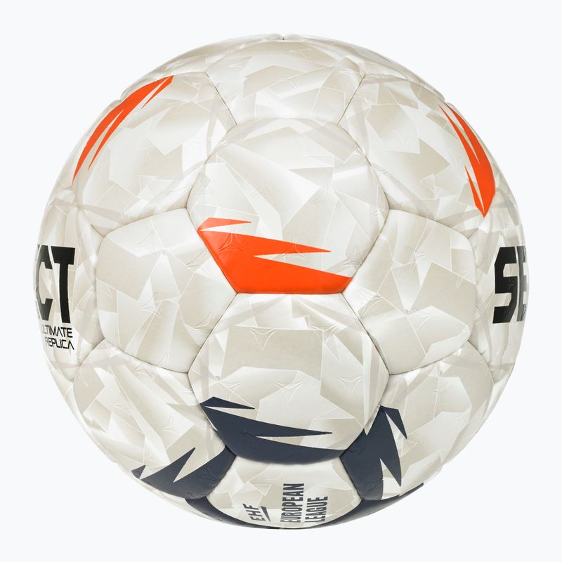 Míč na házenou SELECT Ultimate EHF European League V26 rozmiar 2 white/black/orange 3