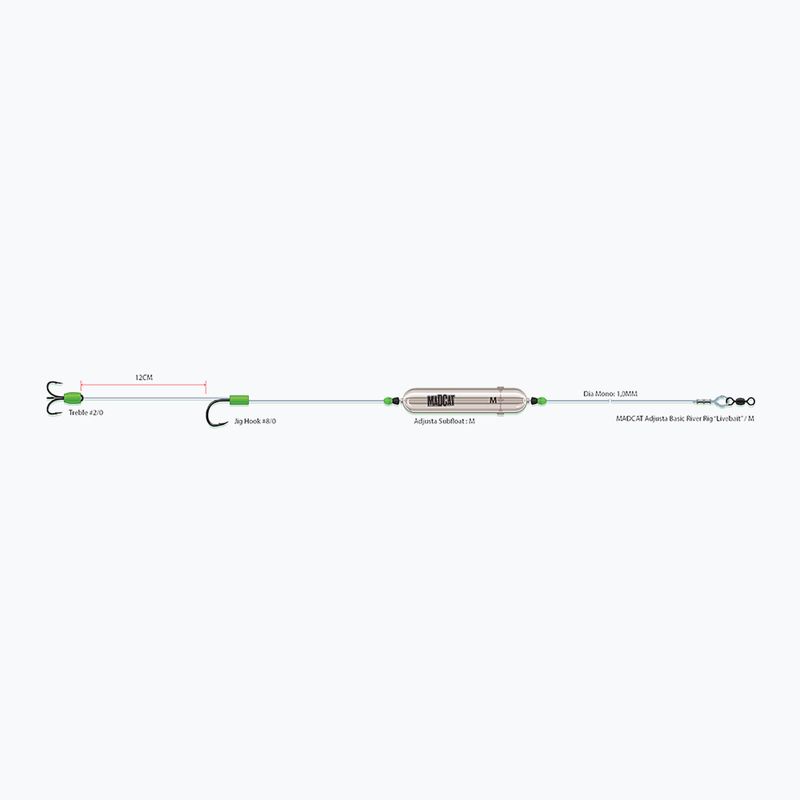 MADCAT Adjusta Basic River Rig transparentní 56659