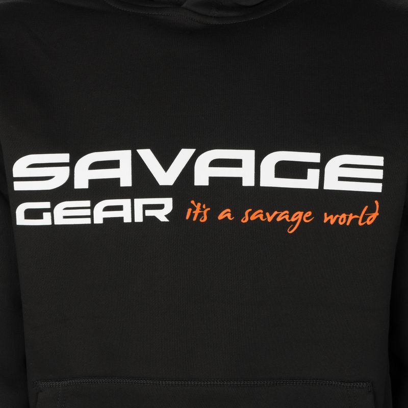 Rybářská mikina Savage Gear Cosmo Hoodie černá 73699 3